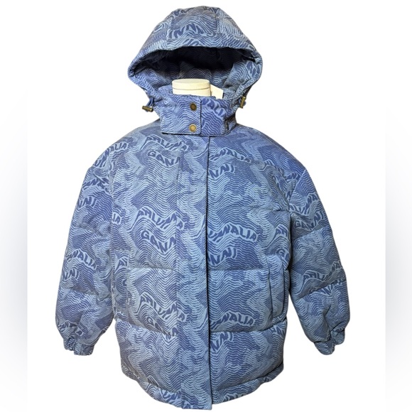 Ahluwalia x
Ganni NWT Printed
Denim  Funnel Neck
Puffer Jacket in Sz XS - Picture 5 of 12